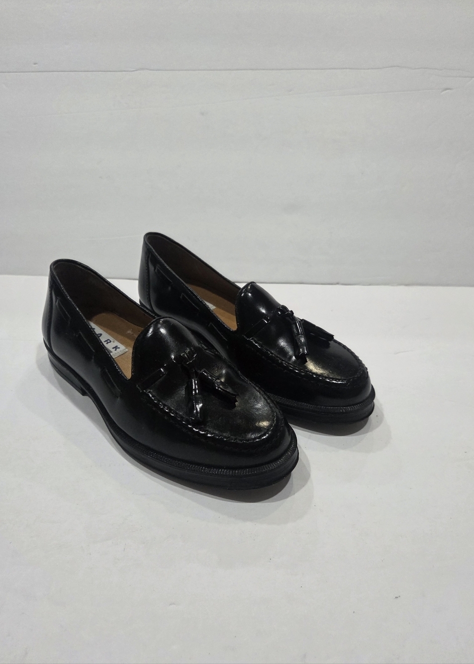 Mark Jason Black Tassel Leather Loafers Sz.13.5